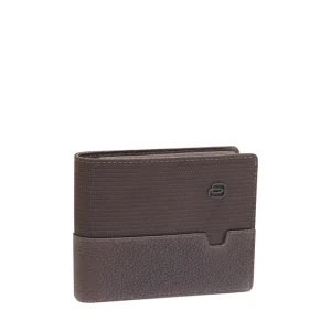 PORTAFOGLIO PIQUADRO PICCOLO CON MONETE PU4188W138R TESTA DI MORO