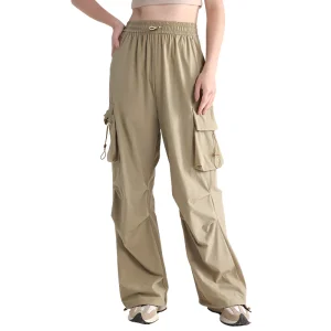 Pantaloni cargo vita alta donna
