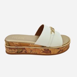 Alviero Martini Ciabatta Bianca 1879