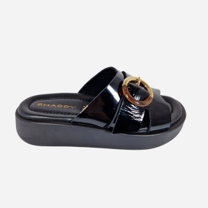 Shaddy Ciabatta Fibbia Vernice 245003