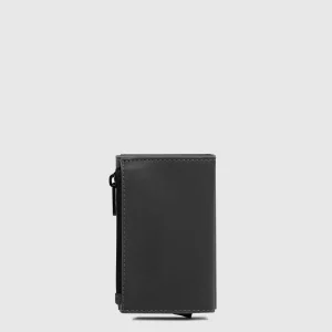 PORTAFOGLIO PIQUADRO  COMPATTO AUTOMATICO CON PORTA MONETE PP5585C20WR NERO