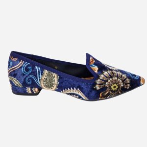 Latika Slip On Velluto Blu 103060