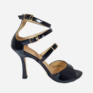 Ovyé Sandali Cinturini Vernice Nero LF2879