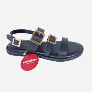 Wonders Sandali Fibbie Nero AB1340