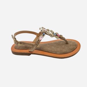 Bottega Artigiana Sandali Farfalle Beige GRETA70