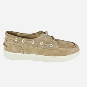 Wave Scarpe da Barca Camoscio Beige 6011