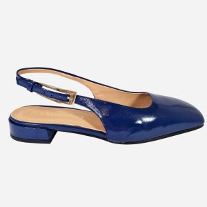 Franco Russo Slingback Naplak Blu 1018S