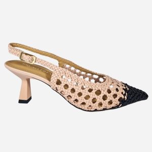 Bruno Premi Slingback Intrecciata Nude Nero BL0411X