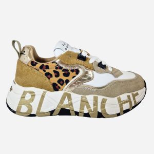 Voile Blanche Sneakers Bianco Leopardato CLUB 105