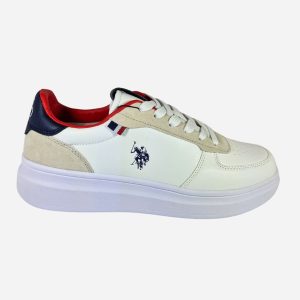 U.S. Polo Sneakers Bianco Rosso Blu CODY
