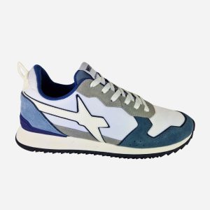 W6YZ Wizz Sneakers Bianco/Celeste/Blu JET-M