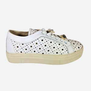 Wave Sneakers Forate Api Bianco 23052