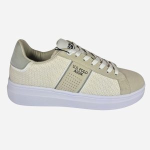 U.S. Polo Assn. Sneakers Bianco Beige CAIUS